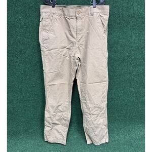 LL Bean Pants Mens 38x34 Beige Khaki Standard Fit Cotton Pants